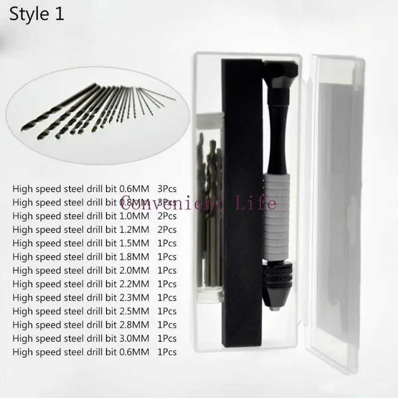 مجموعة مثقاب L1EE ملتوية سوداء اللون مقاومة للاهتراء، مواد عالية الجودة قوية