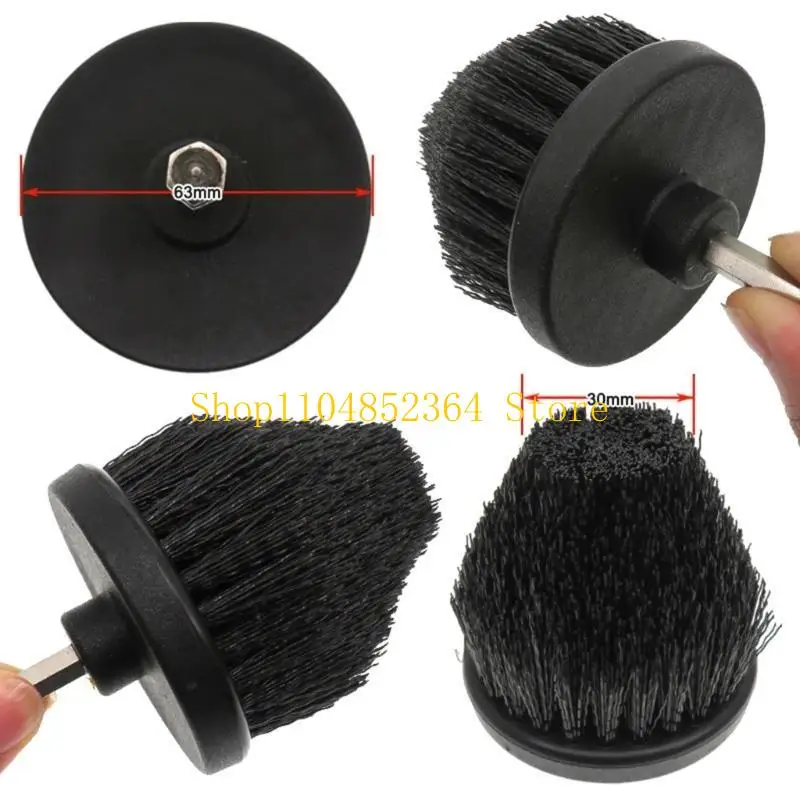 652F Heavy Duty Car Electric Scrub Brush Extension Rod with Cone-shaped Head for Tough Bathrooms Toilets Tiles 2.5inch