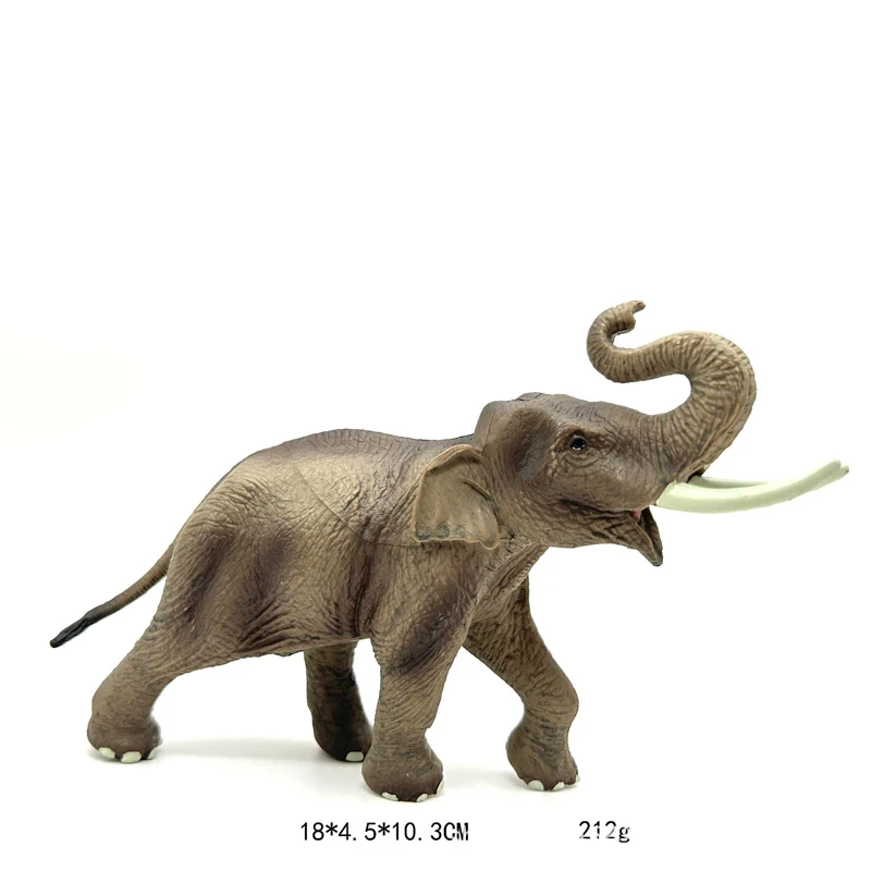 Kawaii süße brüllende Elefanten-PVC-Figur, realistisches Tierspielzeugmodell, seltene limitierte Sammlung, Spielzeuggeschenk für Kinder