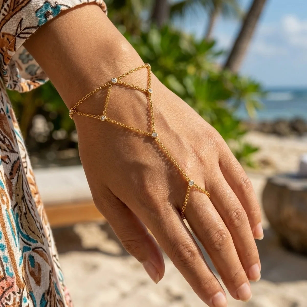Minimalistische runde Zirkon-Fingerarmbänder aus Edelstahl für Damen und Herren, geometrischer ovaler Kristall-Blumenring, Armreif, Hochzeitsschmuck – Detail 5