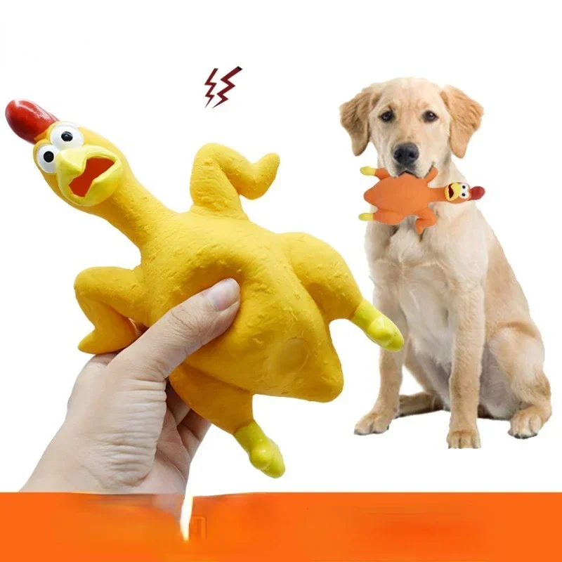 Screaming Chicken Squeeze Sound Toy Pets Dog Toys Product Shrilling Decompression Tool Squeak Vent Chicken