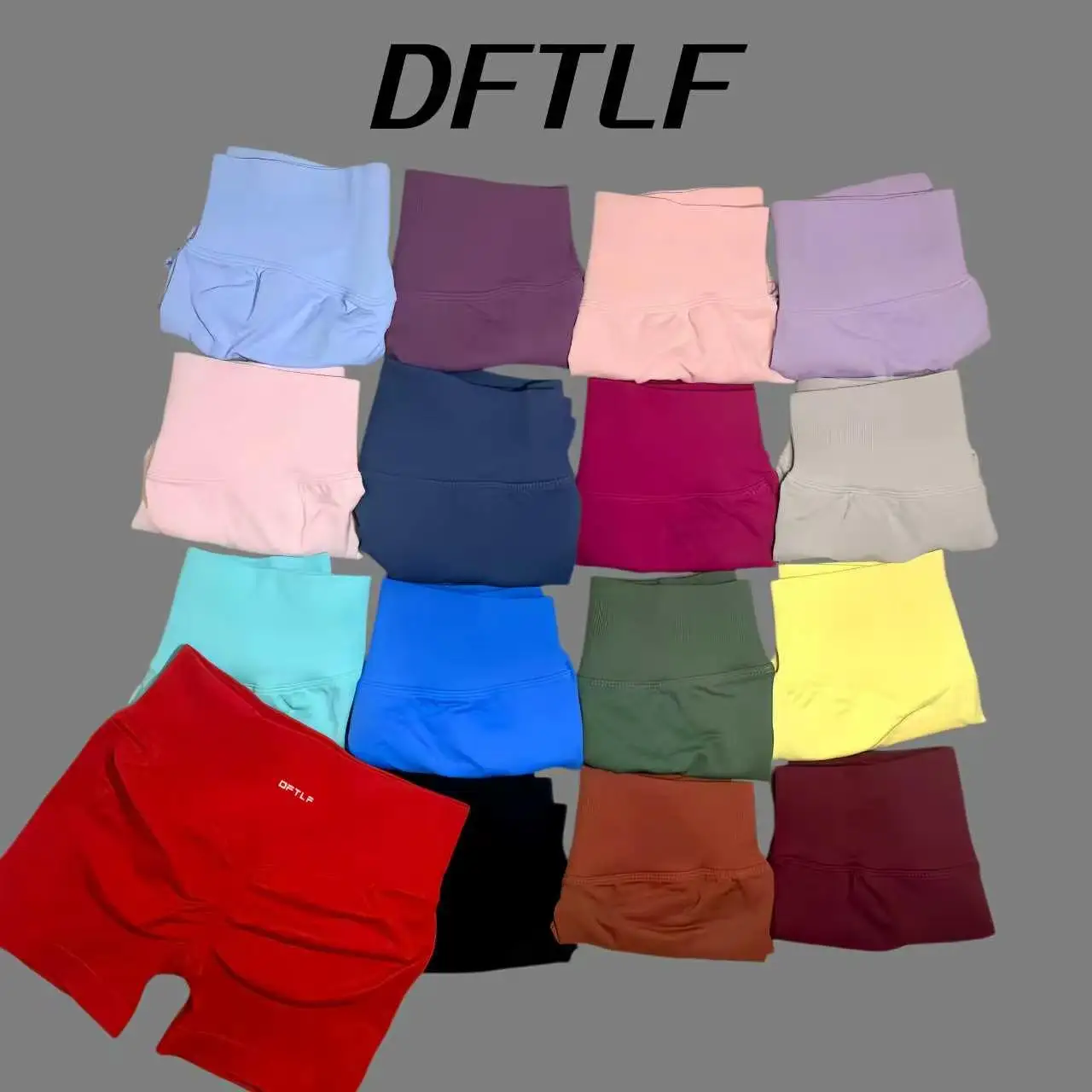 DFTLF Women Fitness Workout Shorts Yoga High Waist Lift Butt Fitness Shorts Gym Running Sportswear Women Push Up Gym Leggings ﻿