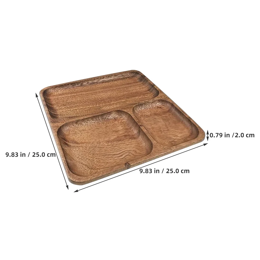 

Wood Walnut Serving Tray Rectangular Food Plate for Snacks Fruit Desserts Party Tea Room Wood Serving Tray Party Fruit Holder