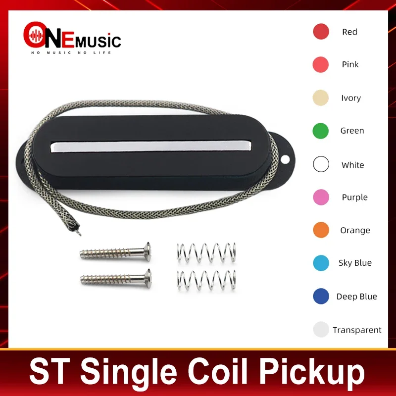 

ST Style Single Coil Blade Pickup Fiber Base Plate 7.5K One line Pickup for ST Guitar Accessory Multi Colour