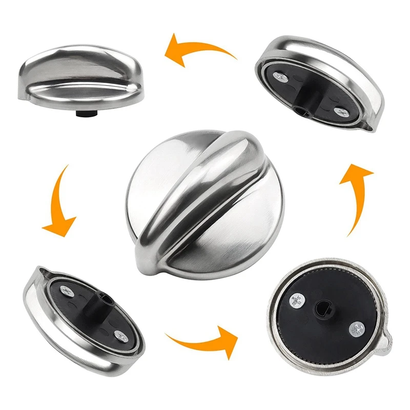 5 buah knotombol kontrol pembakar permukaan kenop kompor menggantikan Parts, AH3486484, EA3486484, 1810427 suku cadang