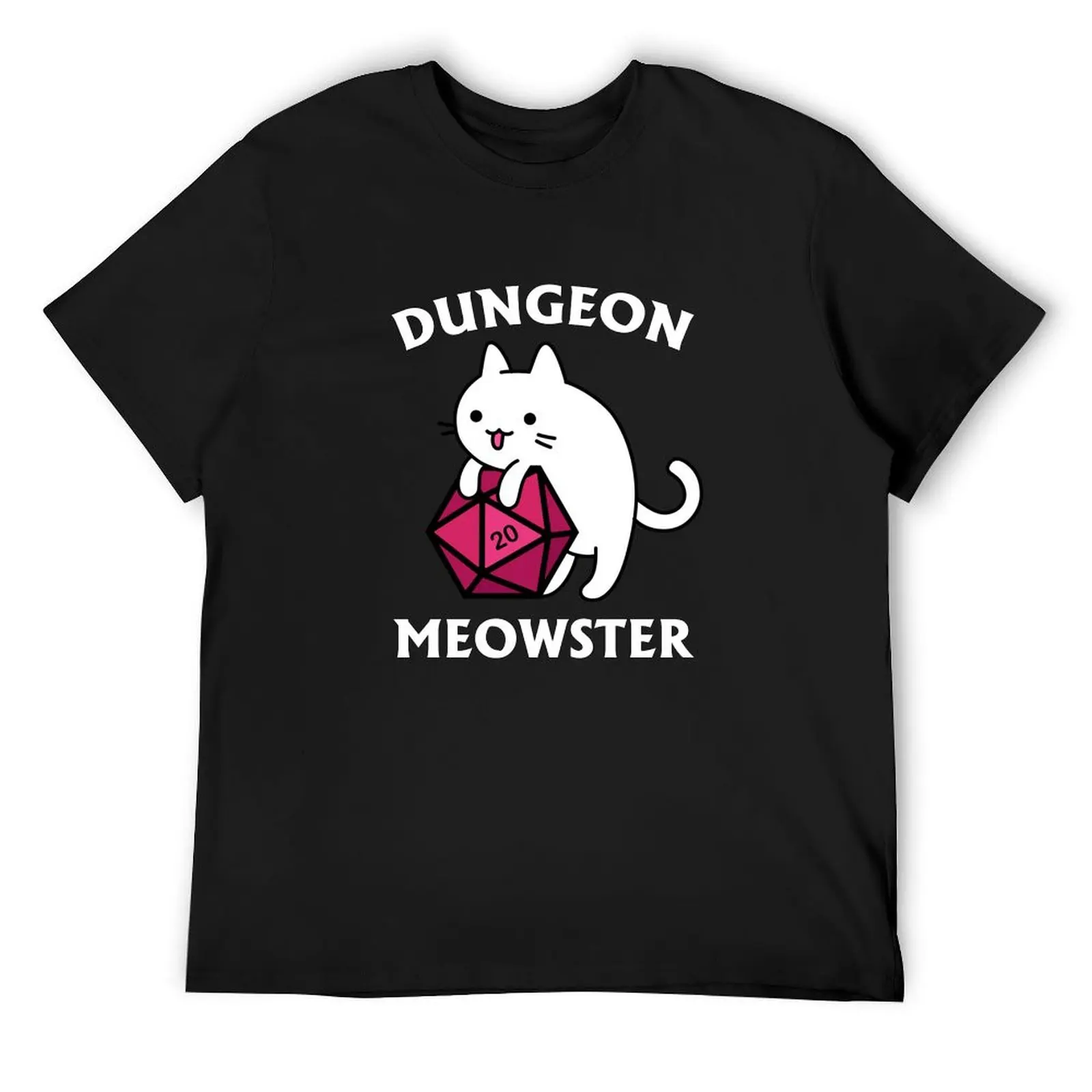 

Dungeon Meowster - DnD Dungeon Master Cat with D20 T-Shirt essential t shirt fashion shirts new edition mens cotton t shirts