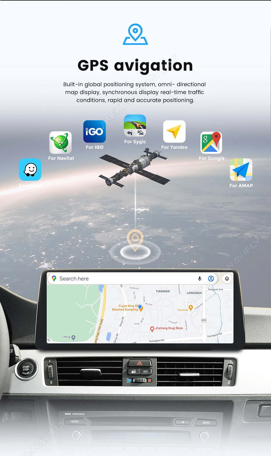 MEKEDE Android 14 Wireless CarPlay Auto Dual BT Auto-Multimedia-Player für BMW 2er F45 F46 F87 Snapdragon QLED 4G LTE WiFi – Detail 21
