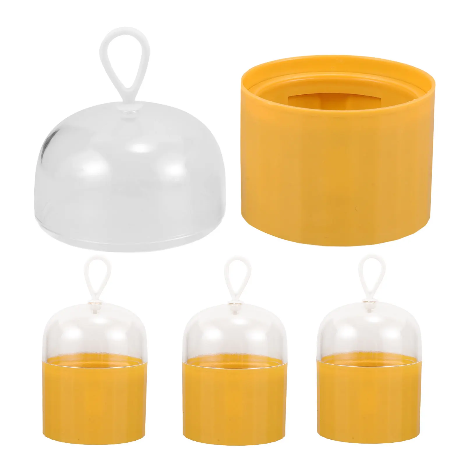 

Набор из 4 многоразовых футляров для спонжей для макияжа, компактный дорожный контейнер для спонжей для тональной основы, обеспечивающий сухое хранение