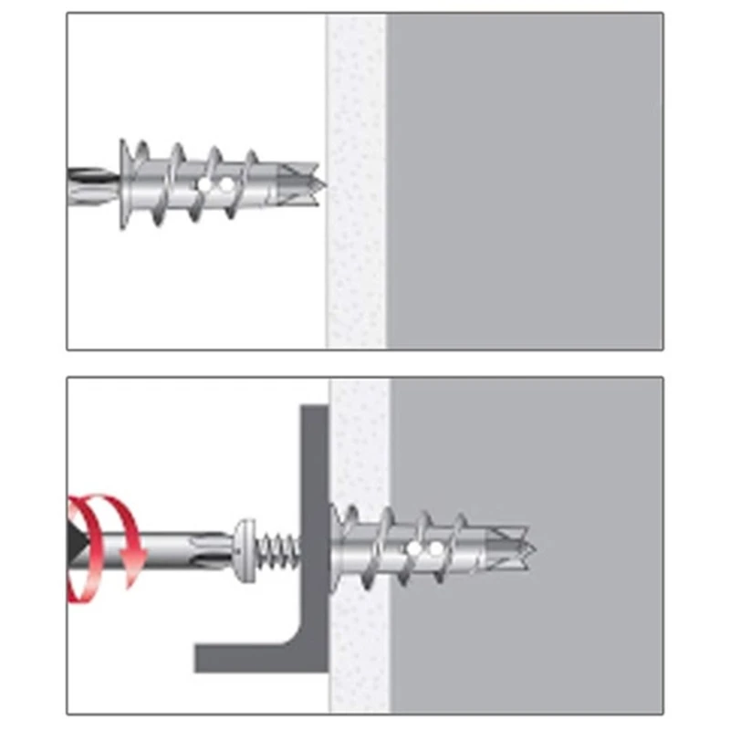 2024 New Anchoring set with Anchors & Screws Metal Wall Mounting Simple Installs