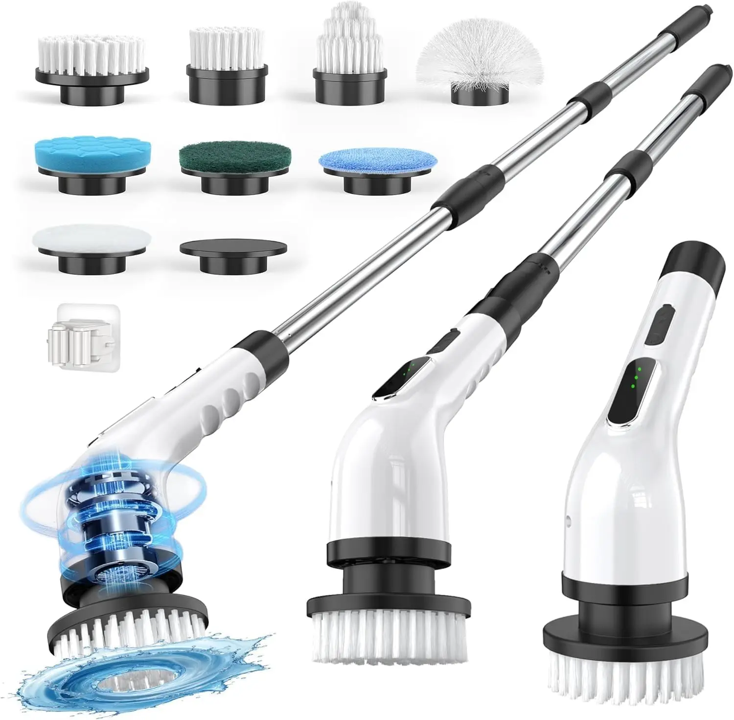 

Electric Spin Scrubber for Cleaning Bathroom, Shower Scrubber CordlCleaning Brush with IPX7