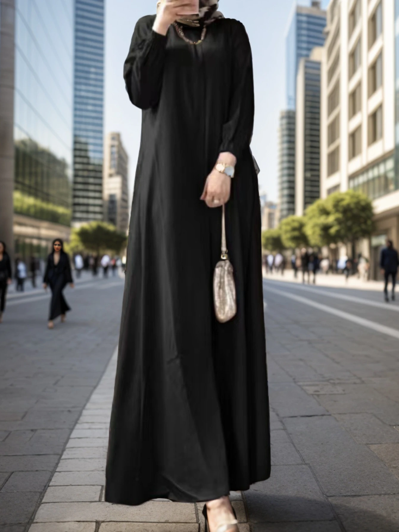 Ramadan Modest Women Dress Vestidos Abaya Dubai Saudi Arabic Long Robe Morocco Casual Jalabiya Eid Muslim Solid Dresses Abayas