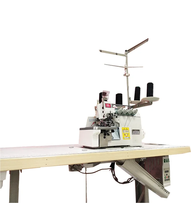 YYHC-Direct drive four-thread heavy material overlock sewing machine Knitting garment overlock sewing machine