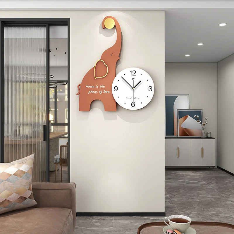 Elephant Restaurant Clock Fashionable and Creative Clock Watch