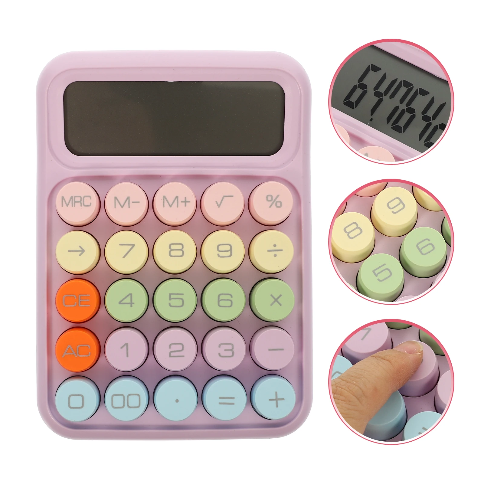 

Mini Portable Desktop Cute Decorative Small Student Office Supply Adorable Math Tool Non-S Lcd Abs Lightweight Basic