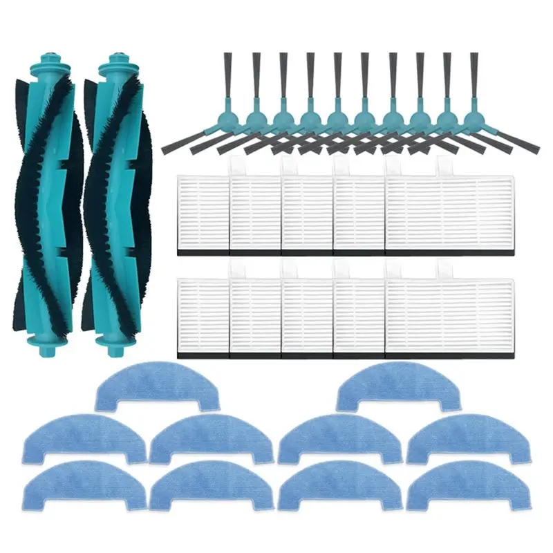 

AUAU-Main Side Brush Filter Mop For Lubluelu L15 / L15 Plus / BPMIO B15 / BPMIO B15 Plus / Muhler Bobby 2 / ROPO Smart Pet