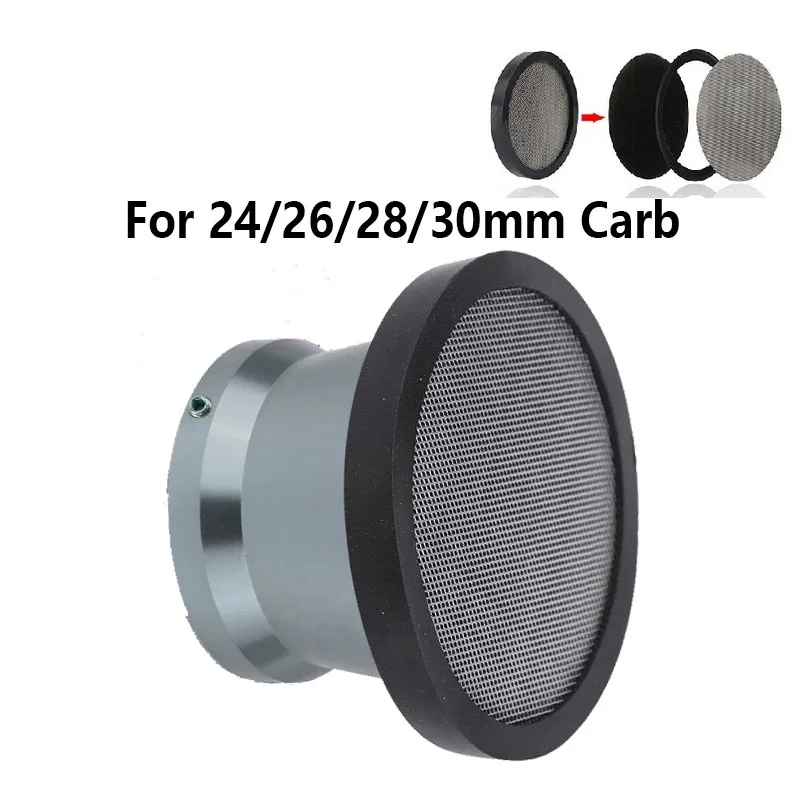 Racing 50mm Velocity Stack Air Horn Intake Filter Adapter Fit For 24mm 26mm 28mm 30mm Carburetor Motorcycle Parts