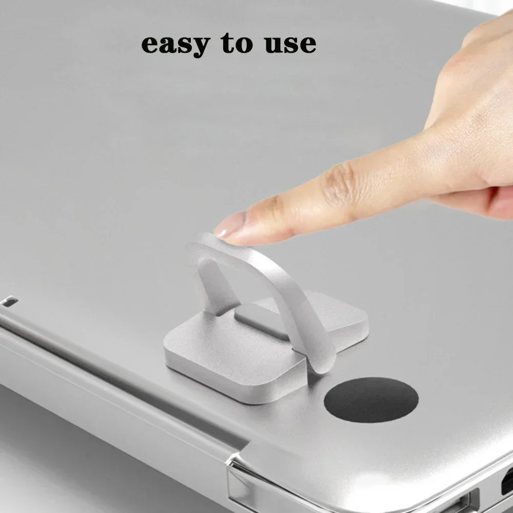Aluminum Alloy Notebook Computer Invisible Bracket Mini Foldable Laptop Stand Portable Computer Keyboard Keyboard Lift for Desk image 4