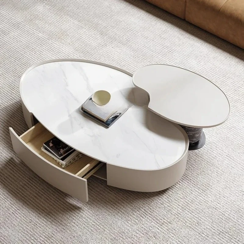 

Итальянский журнальный столик, современный простой светильник для гостиной, роскошный дизайнерский креативный чайный столик