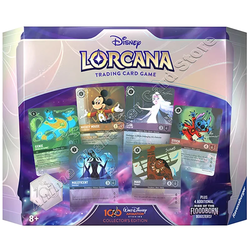 Disney Cards Original PTCG English Edition Lorcana Trading Card Game Illumineer\'s Trove Box Children Birthday Christmas Gifts