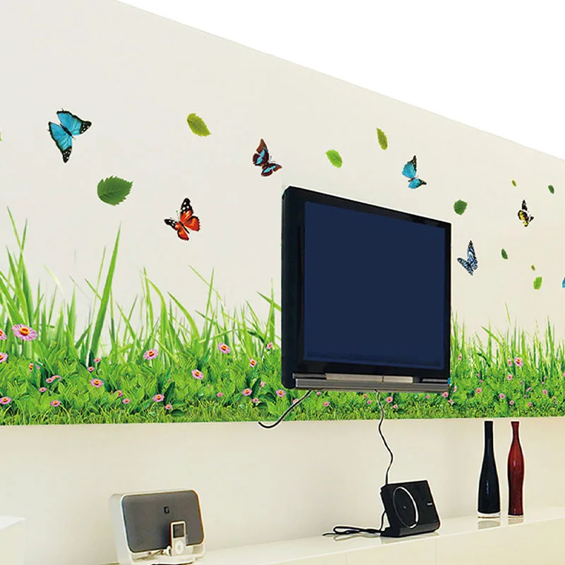 Baseboard waistline bedroom corridor background wall decoration corner line painting wall sticker