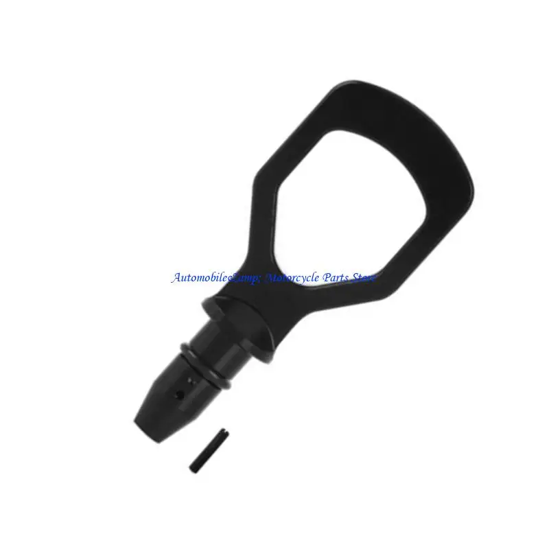 

H7BD Auto Oil Dipstick Pull Handle Engine Oil Pullhandle Aluminum Billet Brand New Universal Automobile Replacement
