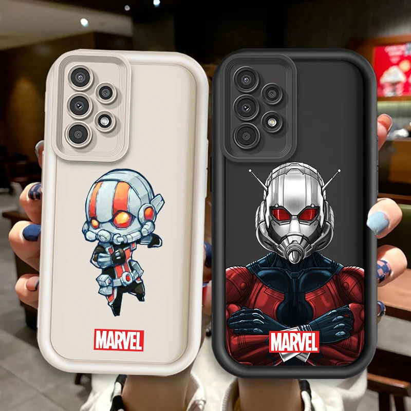 Marvel Ant-Man Art For Samsung A73 A71 A54 A53 A52 A51 A33 A32 A21S A14 A13 A12 A03 A04 A05 5G Eye Ladder Soft Phone Case