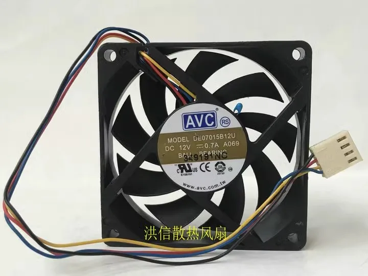

Free shipping original 7015 DE07015B12U 12V 0.70A 7CM temperature controlled AMD CPU fan