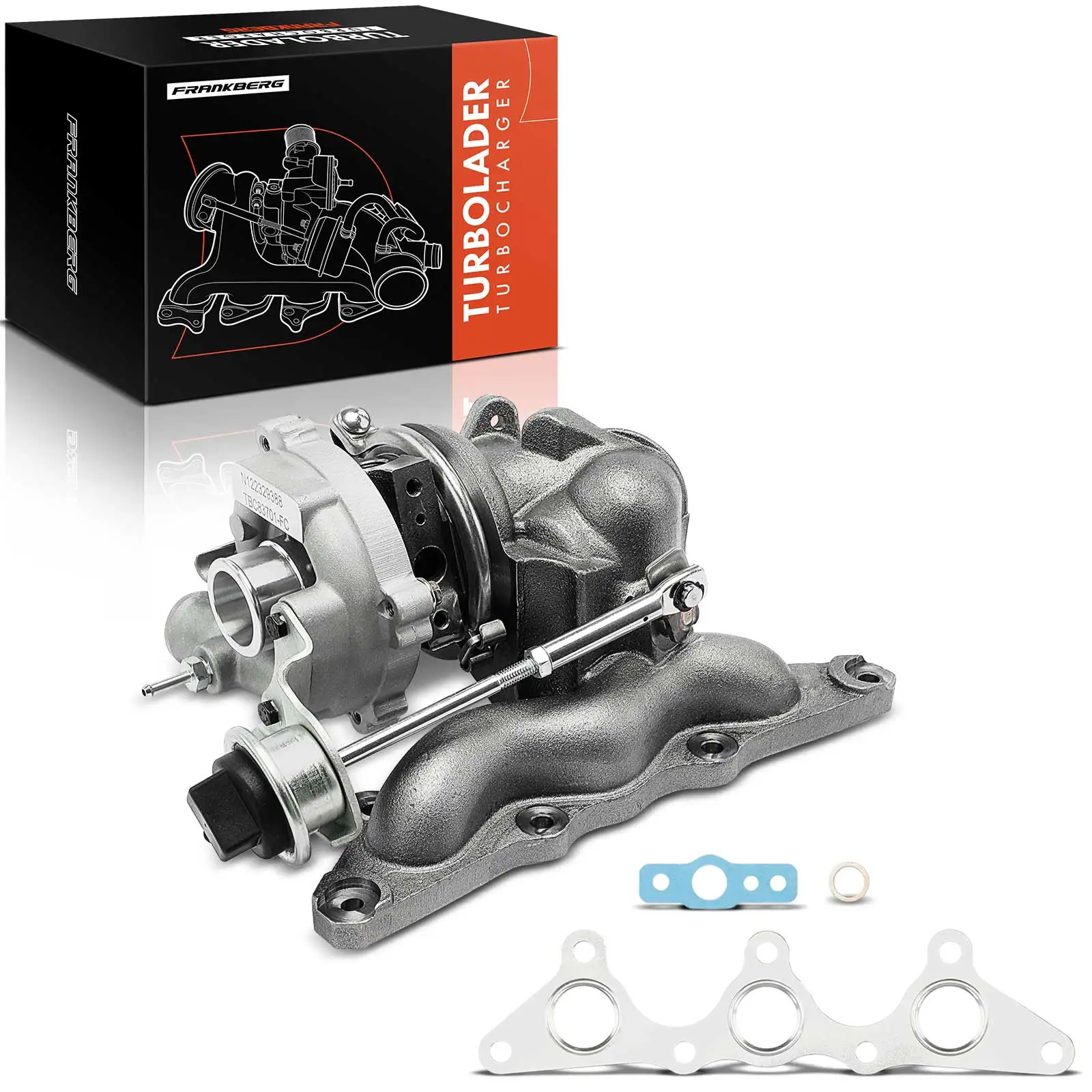 Frankberg 1x Turbo uitlaatspruitstuk voor Smart Cabrio 450 City-Coupe 0.6L 1999-2004 A1600960499 708837-0001 CFF248000P