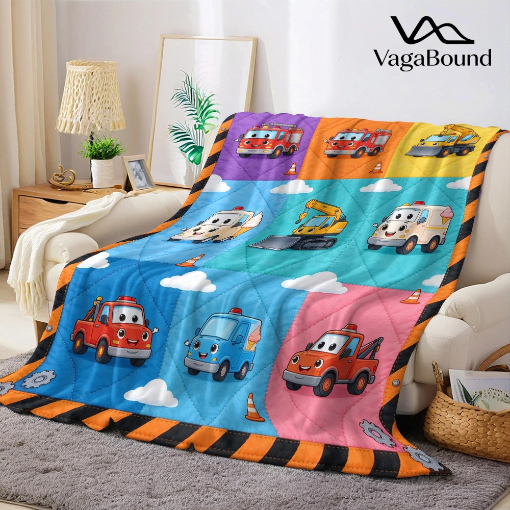 Fire Tow Ice Gear Flannel Blanket Perfect for Sofa Office Bed Travel Sleep Read Relax Camping Four Season Use