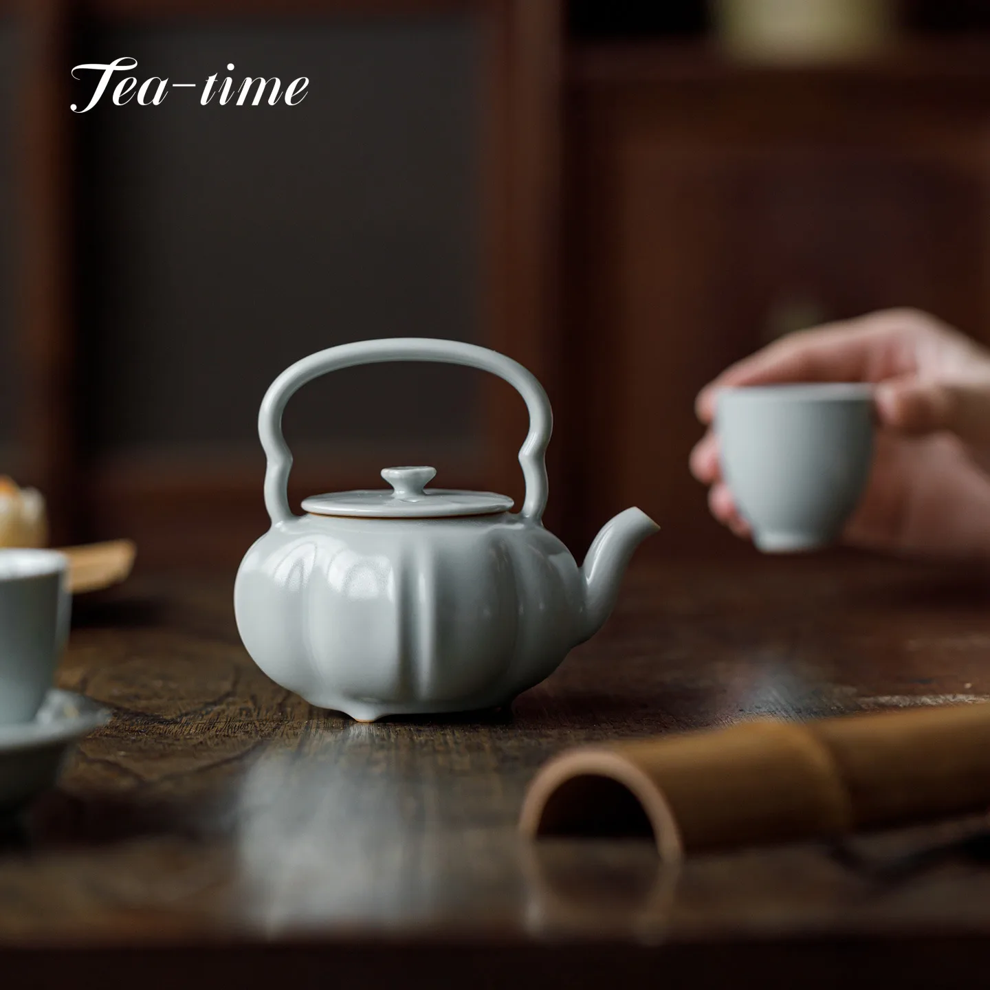 

Ru Kiln Kettle Chinese Ceramic Tea Brewing Kettle Puer Tea Jug Teapot With Filter Oolong Infuser Ceremony Set Yixing Pot Teapots