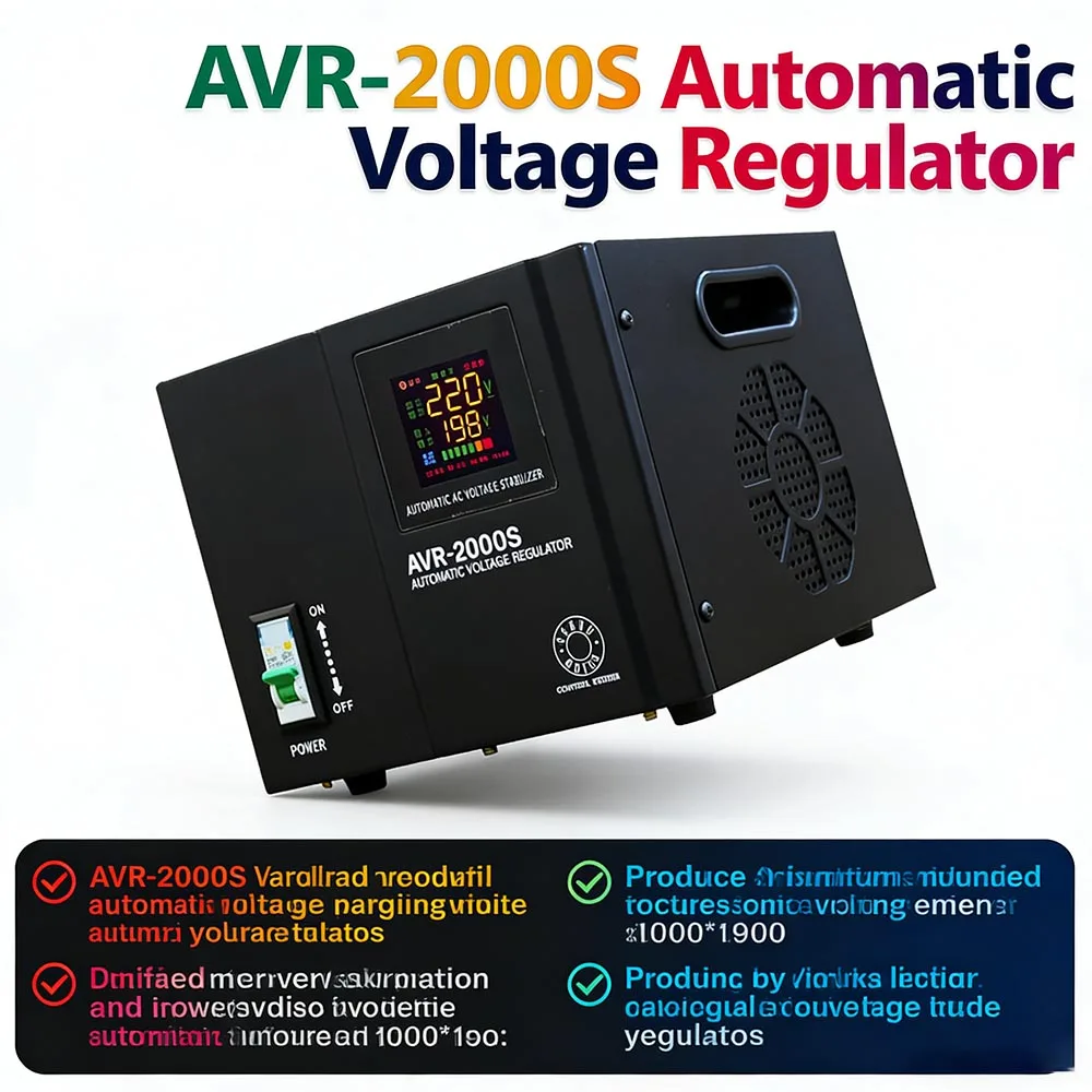 Best-selling AVR-3000VA/5000VA High Precision Regulator 150V-250V High-power 2KVA Fully Automatic Voltage Regulator for Home Use