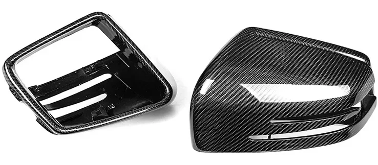 for Mercedes Benz W176 W246 W204 W212 W221 C117 X204 X156 Replacement Real Carbon Fiber or Black Rearview Side Mirror Cover Caps