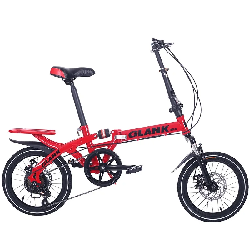 

Student Bicycle Folding Variable Speed Disc Brake Bike New 16 INCH