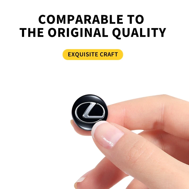 14/16 مللي متر الألومنيوم شعار السيارة مفتاح ملصق اكسسوارات لكزس F SPORT LBX NX RX 350h 450h المكونات في الهجين ES UX 300e GS GX IS LS #2