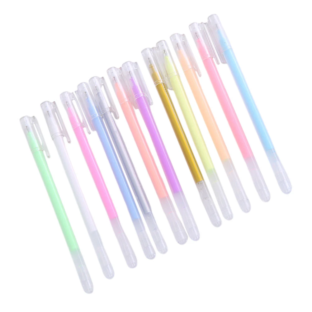 

12 Pcs Highlight Pen Stationery Colored School Fluorescent Pens Colors Fine Tip