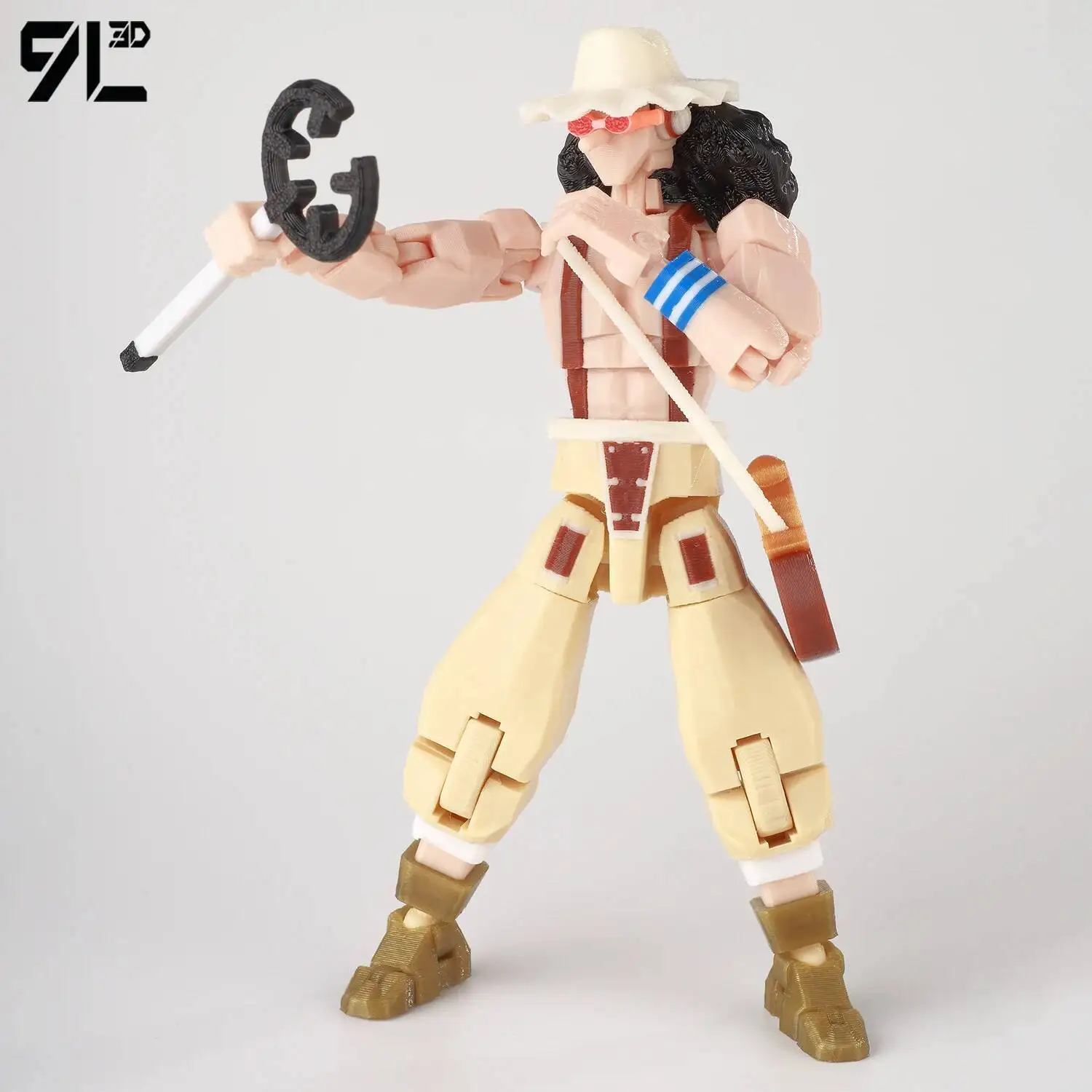 9L3D Dummy13 Lucky13 Titan13 OnePiece Usopp Jest Snajperem Piratów z Kapelusza Słomowego Odważny Wojownik Morza Figurka Anime Ozdoba Samochodowa Zabawka