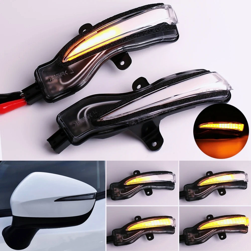 

ZZ-2 pieces LED Light Dynamic Turn Signal Side Mirror Blinker Indicator For Mazda CX-3 CX3 2016-2018 CX-4 CX-5 CX5 2016 2016.5