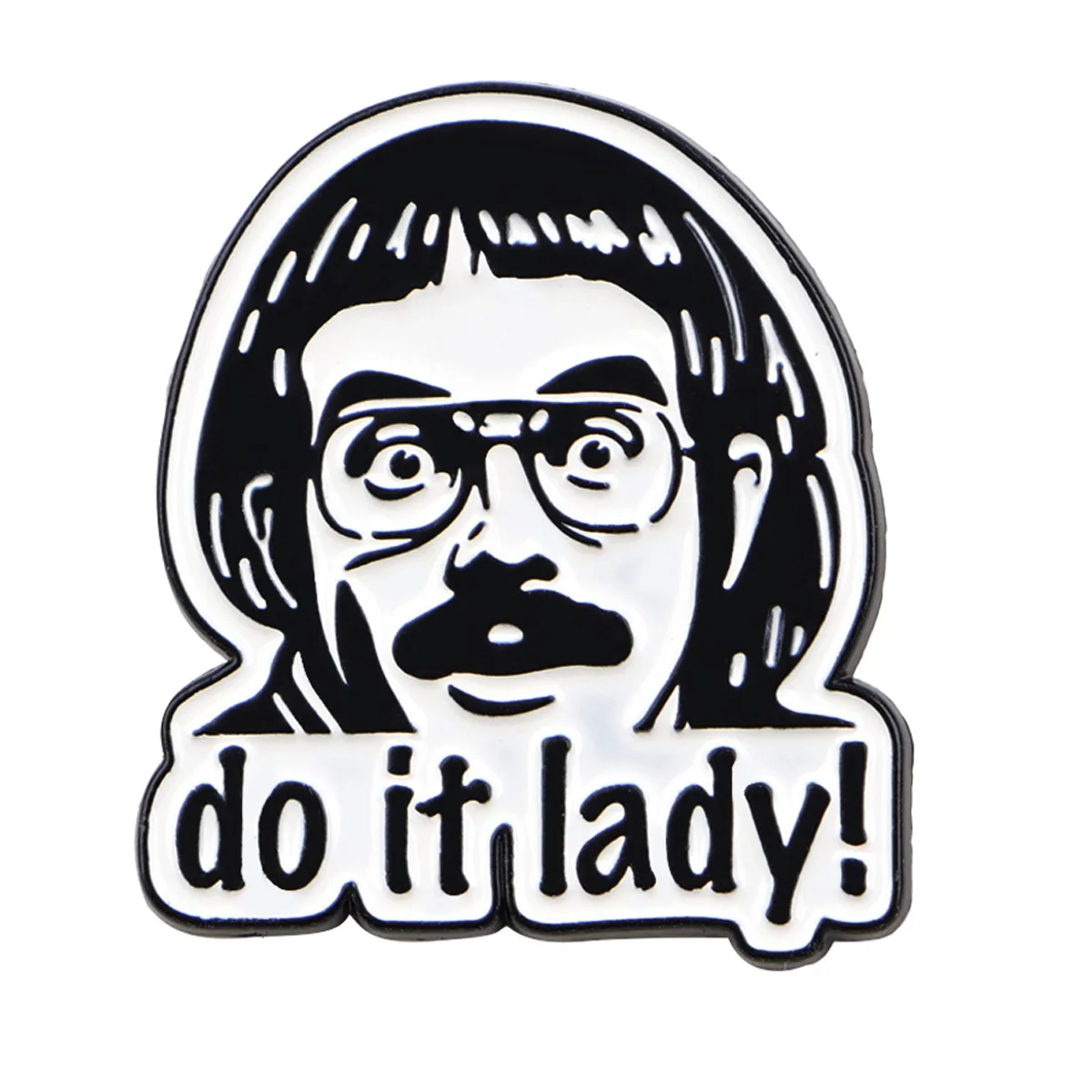 مضحك "افعل ذلك!" المينا دبوس ريترو بروش الصنوبر التلبيب شارة بدبابيس على ظهره الملابس والاكسسوارات الأزياء والمجوهرات أصدقاء الهدايا #6