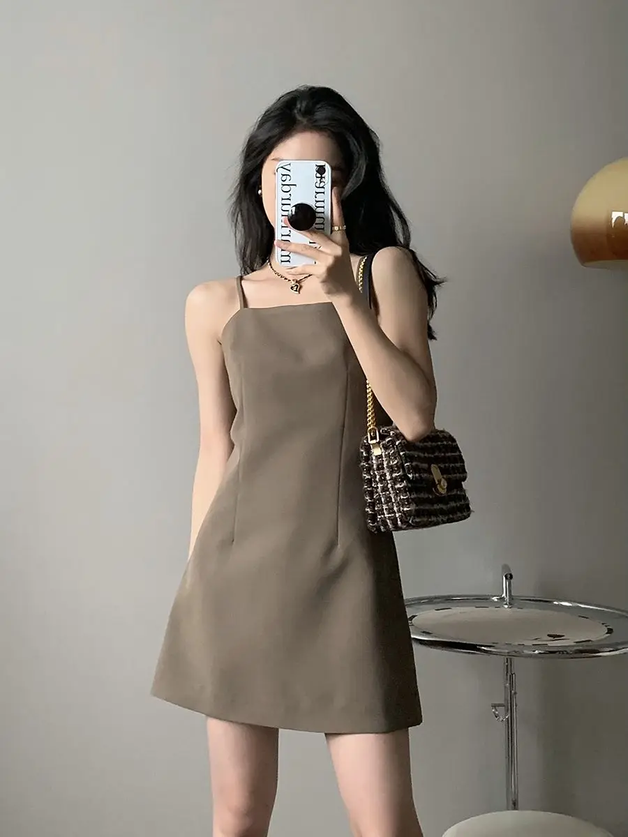 Vestido de mujer vestido veraniego Coquette Slip Sexy Blazer vestidos femeninos estéticos con curvas sensuales moda Harajuku verano 2025 G nuevo en X