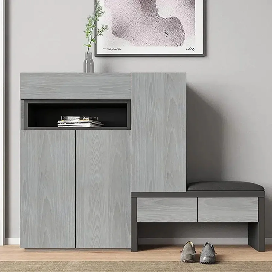 Self Adhesive Wallpaper Wood Vinyl Wallpaper Roll Wood Grain Kitchen Wardrobe Cabinet Furniture Contact Paper Renovation Door view 4
