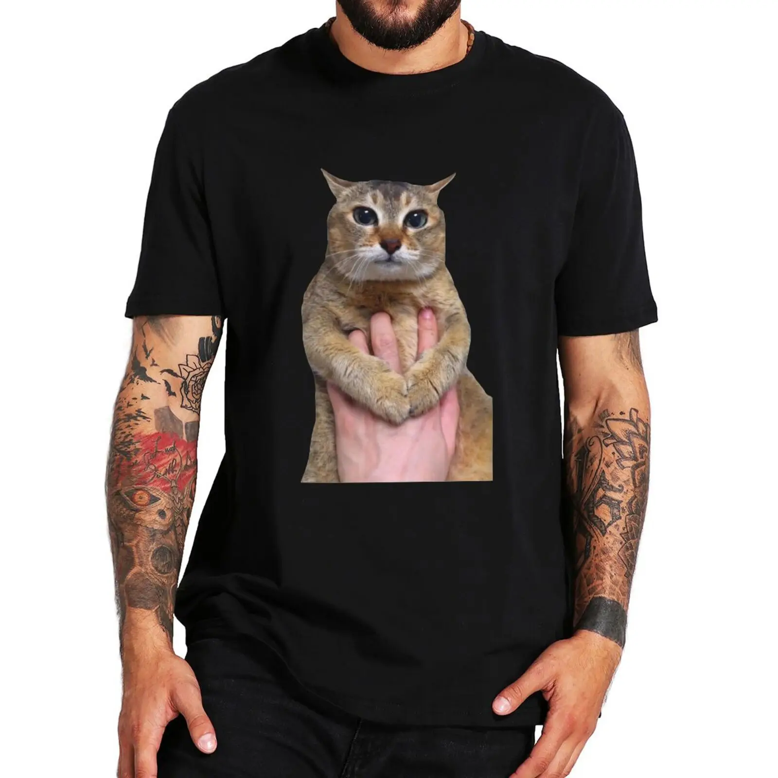 Camiseta de gato Tole para hombre y mujer, camisa de gato lindo, tendencia Y2k, 100% algodón, suave, transpirable, informal, Unisex, talla europea