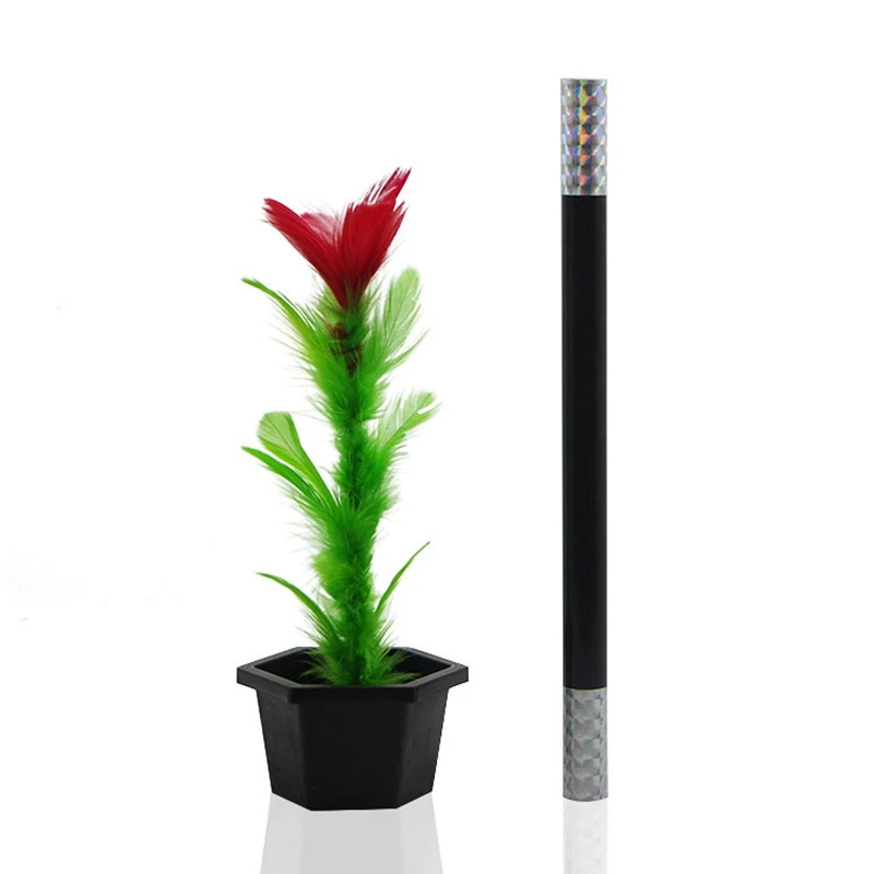 Magic Stick to Flower Easy Magic Trick Toys Prop Funny Toys for Adults Kids Magic Tricks Accessories