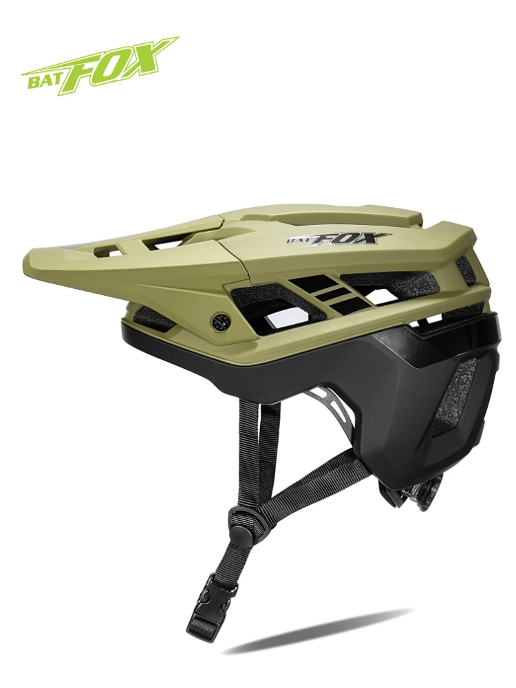 BATFOX 2025 Premium MTB-Fahrradhelm, leicht, bequem, zum Radfahren, herausnehmbare Polsterung, sichere Halteung, Belüftung, Fahrradhelme – Detail 14
