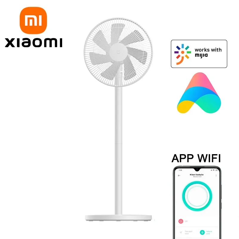 

XIAOMI MIJIA Smart Standing Fan AC Frequency Conversion Electric Floor Standing Fan Voice Control Support MI HOME App Timing Fan