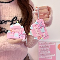 Summer New Cartoon Cute Fireworks Pink Castle 3D Simple Silicone Creative Anti Drop Suitable For AirPods1 2 3 4 Pro Pro2