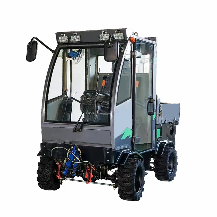 Aratroia da guida tipo ATV con quattro ruote e spingitore da neve multifunzionale per la pulizia delle strade invernali