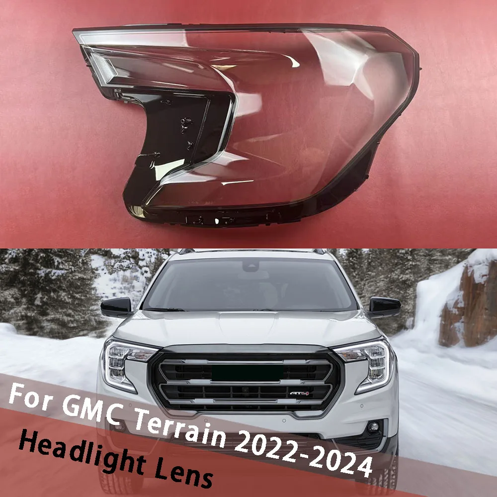 

For GMC Terrain 2022 2023 2024 Front Headlight Shell Headlamp Housing Transparent Lampshade Head Light Cover Lens Plexiglass