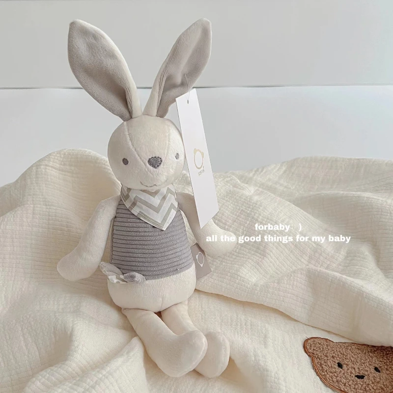 

Baby Soothing Plush Toy Chewable Bunny Stuffed Animal Sleep Companion Doll Gift For Newborn Infant Kids