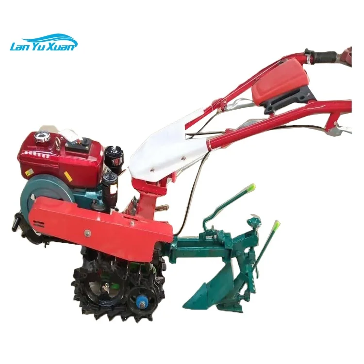 

Small Plough Machine crawler cultivator Gasoline annd Engine Mini hand tractor Power Tiller Rotary Cultivator tiller