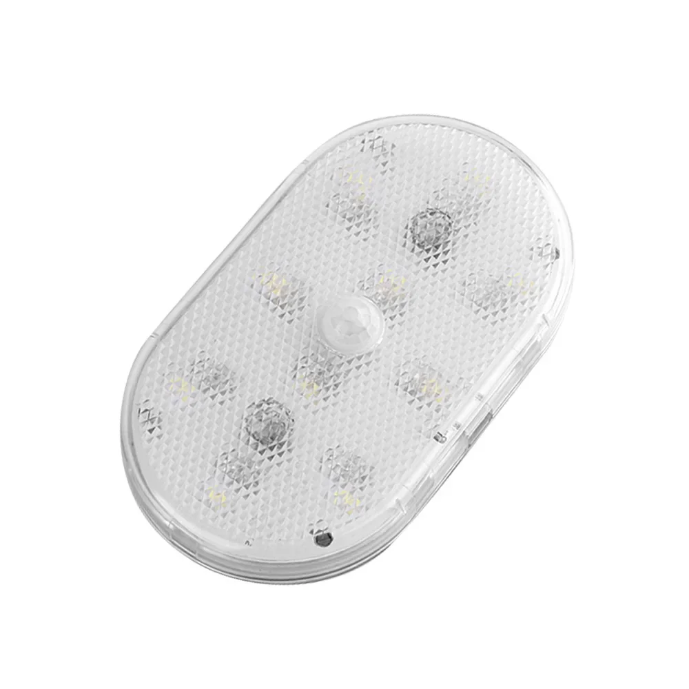 Para porta tronco do carro sensor de movimento luz led 650mah usb recarregável automático indução detecção luz sem fio pé lâmpada